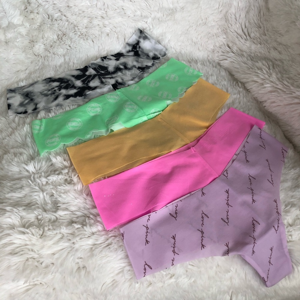 Victorias Secret 5-pack No-Show Thongs M NWT